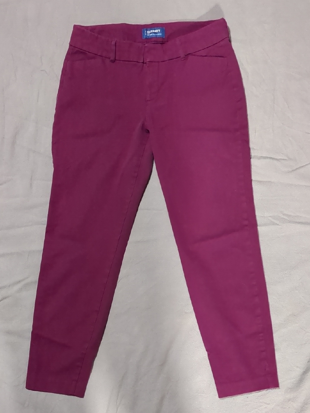 Women's Old Navy Potent Purple Pixie Mid-rise Ankle QPants 6 Regular
